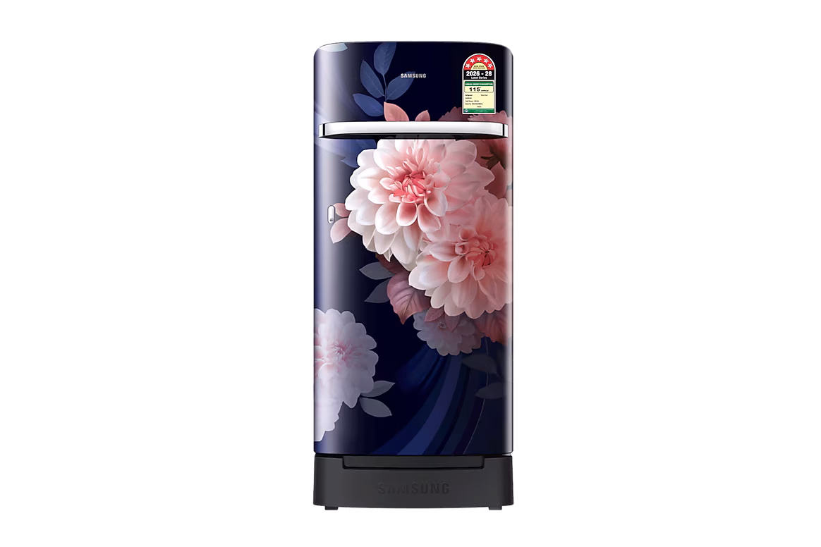 5 STAR SAMSUNG REFRIGERATOR 189L BEGONIA BLUE - RR21H2H25BB/HL